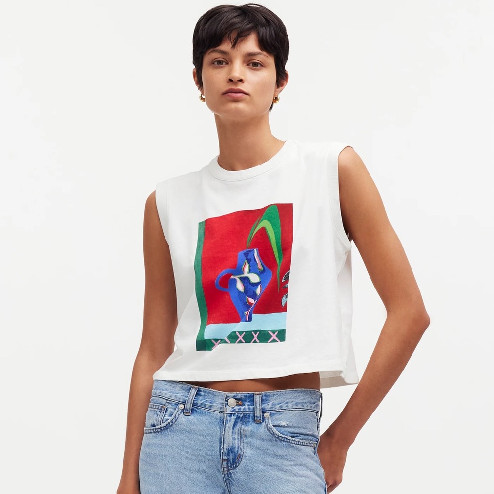 Madewell x Laetitia Rouget Graphic Crewneck Muscle Tee